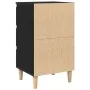 Gabinete de Noche con Pierna de Madera Roble Negro 40x35x69 cm | Foro24.es | Tu tienda online para hogar, jardín y más Foro24.es