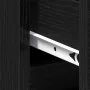 Gabinete de Noche con Pierna de Madera Roble Negro 40x35x69 cm | Foro24.es | Tu tienda online para hogar, jardín y más Foro24.es
