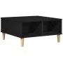 Mesa de Café en Negro y Roble, 60x60x30 cm, de Madera de Ingeniería | Foro24.es | Tu tienda online para hogar, jardín y más Foro24.es