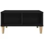 Mesa de Café en Negro y Roble, 60x60x30 cm, de Madera de Ingeniería | Foro24.es | Tu tienda online para hogar, jardín y más Foro24.es