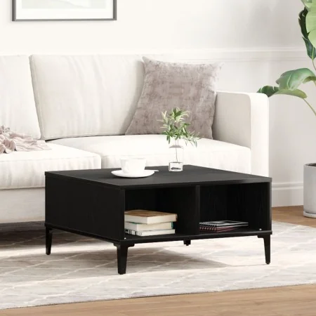 Mesa de café Negro Roble 60x60x30 cm Madera elaborada by , Coffee table - Ref: Foro24-862589, Price: 57,67 €, Discount: -5%%