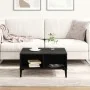 Mesa de café Negro Roble 60x60x30 cm Madera elaborada by , Coffee table - Ref: Foro24-862589, Price: 57,67 €, Discount: -5%%