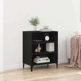 Aparador Negro de Roble 57x35x70 cm de Madera de