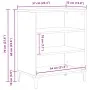 Aparador Negro de Roble 57x35x70 cm de Madera de Ingeniería | Foro24.es | Tu tienda online para hogar, jardín y más Foro24.es