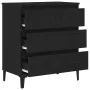 Aparador Negro Roble 60x35x70 cm Madera elaborada | Foro24.es | Tu tienda online para hogar, jardín y más Foro24.es