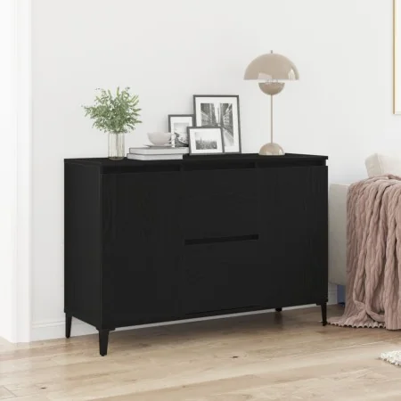 Aparador Negro de Roble 104x35x70 cm de Madera Ingenierizada de von , Sideboards - Ref: Foro24-862597, Preis: 114,22 €, Rabat...