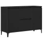 Aparador Negro de Roble 104x35x70 cm de Madera Ingenierizada de von , Sideboards - Ref: Foro24-862597, Preis: 114,22 €, Rabat...