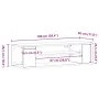 Mueble de TV de pared Madera reciclada 100x30x26.5 cm von , TV-Möbel - Ref: Foro24-862598, Preis: 47,94 €, Rabatt: -5%%