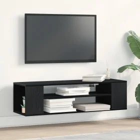 Mueble para TV de pared en roble negro, 100x30x26.5 cm, de madera compuesta von , TV-Möbel - Ref: Foro24-862600, Preis: 50,41...