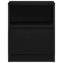 Mesa de Noche Negra Roble 40x40x50 cm Madera | Foro24.es | Tu tienda online para hogar, jardín y más Foro24.es