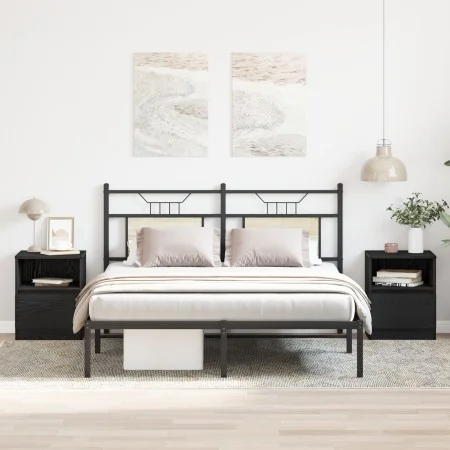 Cajones de Noche 2 pcs Negro Roble 40x40x50 cm Madera Ingenierizada von , Nachttische - Ref: Foro24-862610, Preis: 96,17 €, R...
