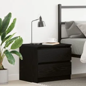 Mesita de noche Negro Roble 50x40x43,5 cm Madera von , Nachttische - Ref: Foro24-862611, Preis: 61,71 €, Rabatt: -5%%