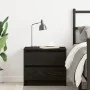 Mesita de noche Negro Roble 50x40x43,5 cm Madera de , Mesitas de noche - Ref: Foro24-862611, Precio: 61,71 €, Descuento: -5%%