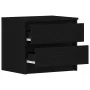 Mesita de noche Negro Roble 50x40x43,5 cm Madera de , Mesitas de noche - Ref: Foro24-862611, Precio: 61,71 €, Descuento: -5%%