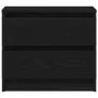 Mesita de noche Negro Roble 50x40x43,5 cm Madera de , Mesitas de noche - Ref: Foro24-862611, Precio: 61,71 €, Descuento: -5%%