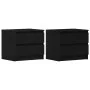 Gabinete de Noche Set de 2 Roble negro Madera engineered Mediano | Foro24.es | Tu tienda online para hogar, jardín y más Foro24.es