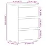 Cabecera de Noche Negro Roble 40x35x62,5 cm Madera Elaborada | Foro24.es | Tu tienda online para hogar, jardín y más Foro24.es