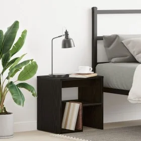 Mesita de Noche Roble Negro 40x30x40 cm Madera Ingenierizada de , Mesitas de noche - Ref: Foro24-862615, Precio: 36,15 €, Des...