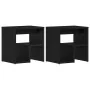 Cajones de Noche 2 pcs Negro Roble 40x30x40 cm Madera von , Nachttische - Ref: Foro24-862616, Preis: 54,58 €, Rabatt: -5%%