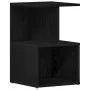 Mesita de Noche Negra de Roble 35x35x55 cm de Madera | Foro24.es | Tu tienda online para hogar, jardín y más Foro24.es