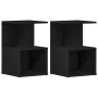 Mesitas de noche 2 pcs Negro Roble 35x35x55 cm Madera Compuesta de , Mesitas de noche - Ref: Foro24-862618, Precio: 69,01 €, ...