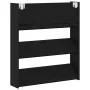 Armario de zapatos Negro Roble 80x18x90 cm Madera de , Zapateros y organizadores de calzado - Ref: Foro24-862623, Precio: 48,...