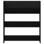 Armario de zapatos Negro Roble 80x18x90 cm Madera de , Zapateros y organizadores de calzado - Ref: Foro24-862623, Precio: 48,...