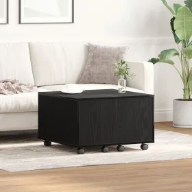Mesa de café Roble Negro 60x60x38 cm Madera de