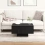 Mesa de café negra de roble 60x60x31,5 cm de madera ingenierizada de , Mesas de centro - Ref: Foro24-862626, Precio: 53,22 €,...