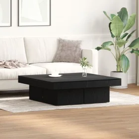 Comprar Mesa de café en negro y roble, 90x90x28