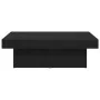 Mesa de café en negro y roble, 90x90x28 cm, hecha de madera de ingeniería | Foro24.es | Tu tienda online para hogar, jardín y más Foro24.es