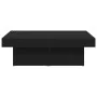 Mesa de café en negro y roble, 90x90x28 cm, hecha de madera de ingeniería | Foro24.es | Tu tienda online para hogar, jardín y más Foro24.es
