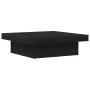 Mesa de café en negro y roble, 90x90x28 cm, hecha de madera de ingeniería | Foro24.es | Tu tienda online para hogar, jardín y más Foro24.es