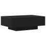 Mesa de café Negra de Roble 90x60x31 cm de Madera de , Mesas de centro - Ref: Foro24-862634, Precio: 121,92 €, Descuento: -5%%