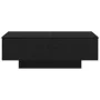 Mesa de café Negra de Roble 90x60x31 cm de Madera de , Mesas de centro - Ref: Foro24-862634, Precio: 121,92 €, Descuento: -5%%