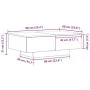 Mesa de café Negra de Roble 90x60x31 cm de Madera de , Mesas de centro - Ref: Foro24-862634, Precio: 121,92 €, Descuento: -5%%