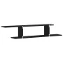 Estante de TV de pared de madera de roble negra 125x18x23 cm, hecho de madera de calidad von , Regale und Regale - Ref: Foro2...