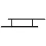 Estante de TV de pared de madera de roble negra 125x18x23 cm, hecho de madera de calidad von , Regale und Regale - Ref: Foro2...