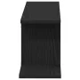 Estante de TV de pared de madera de roble negra 125x18x23 cm, hecho de madera de calidad von , Regale und Regale - Ref: Foro2...