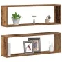 Estantes de pared 2 pcs Madera reciclada 80x15x26 cm by , Shelves and shelves - Ref: Foro24-862639, Price: 35,36 €, Discount:...