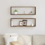 Estantes de pared 2 pcs Madera reciclada 80x15x26 cm by , Shelves and shelves - Ref: Foro24-862639, Price: 35,36 €, Discount:...