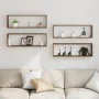 Estanterías de pared 4 pcs Madera antigua 80x15x26 cm Madera trabajada by , Shelves and shelves - Ref: Foro24-862640, Price: ...