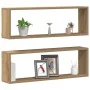 Estanterías de pared 2 piezas Roble Artisan 80x15x26 cm Madera von , Regale und Regale - Ref: Foro24-862641, Preis: 35,36 €, ...