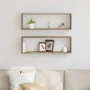 Estanterías de pared 2 piezas Roble Artisan 80x15x26 cm Madera von , Regale und Regale - Ref: Foro24-862641, Preis: 35,36 €, ...