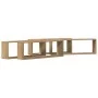 Estante de pared Set de 4 Roble artesanal Madera 80 x 15 x 26 cm by , Shelves and shelves - Ref: Foro24-862642, Price: 53,98 ...
