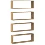 Estante de pared Set de 4 Roble artesanal Madera 80 x 15 x 26 cm by , Shelves and shelves - Ref: Foro24-862642, Price: 53,98 ...