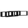 Estantes de pared 4 pcs Negro Roble 80x15x26 cm Madera hecha von , Regale und Regale - Ref: Foro24-862644, Preis: 56,88 €, Ra...