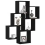 Armario de pared Negro Roble 78x15x92 cm Madera Derivada by , Shelves and shelves - Ref: Foro24-862649, Price: 46,42 €, Disco...