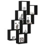 Armario de pared negro roble 90x15x119,5 cm de madera de , Estantes y estanterías - Ref: Foro24-862650, Precio: 53,55 €, Desc...