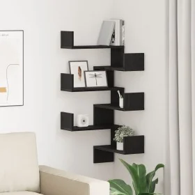 Estantes 2 piezas Negro Roble 40x40x49,5 cm Madera by , Shelves and shelves - Ref: Foro24-862653, Price: 40,37 €, Discount: -5%%